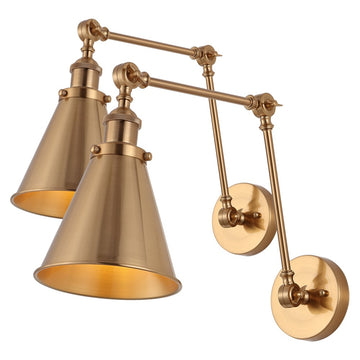 Rover 7" Adjustable Arm Metal LED Wall Sconce - JONATHAN Y